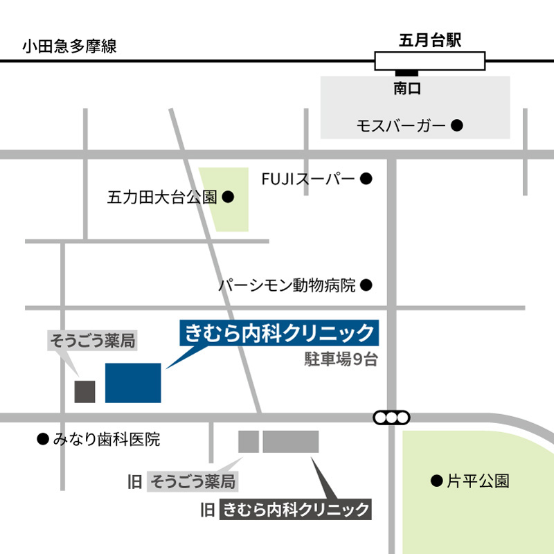 きむら内科クリニックの地図